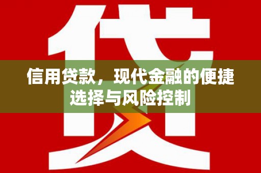 平鲁信用贷款，现代金融的便捷选择与风险控制