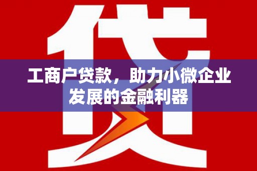 平鲁工商户贷款，助力小微企业发展的金融利器