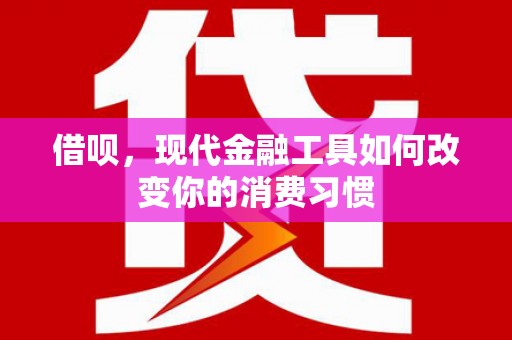 平鲁借呗，现代金融工具如何改变你的消费习惯