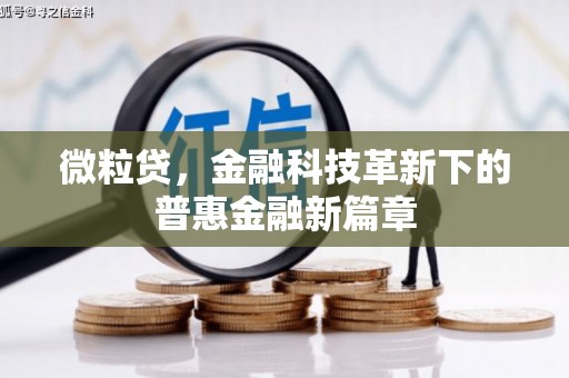 平鲁微粒贷，金融科技革新下的普惠金融新篇章