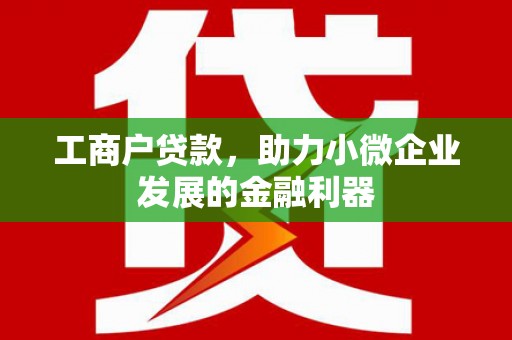 平鲁工商户贷款，助力小微企业发展的金融利器