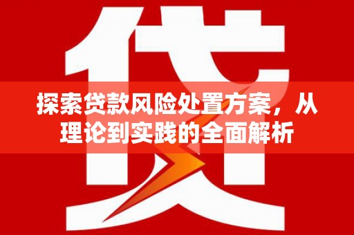 平鲁探索贷款风险处置方案，从理论到实践的全面解析